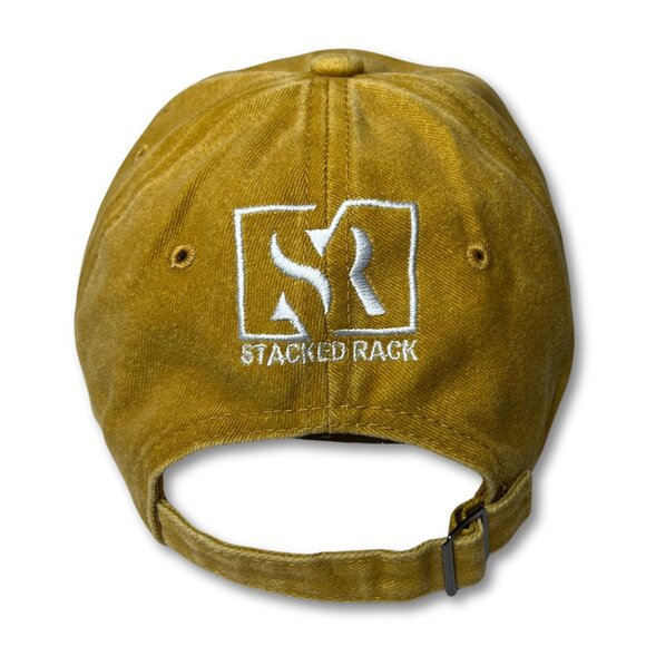 Acid-Wash Baseball Hat (YELLOW) - Picture 4 of 4